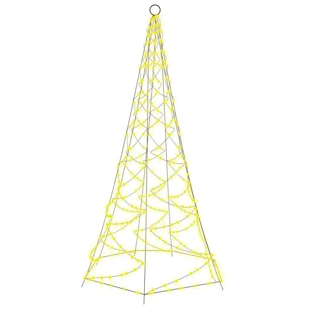 Christmas Tree on Flagpole Warm White 200 LEDs 180 cm 343534