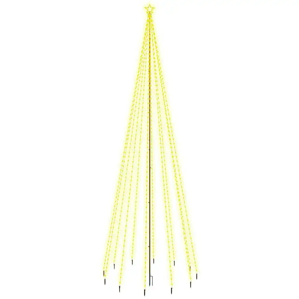 Christmas Tree with Spike Warm White 732 LEDs 500 cm 343740