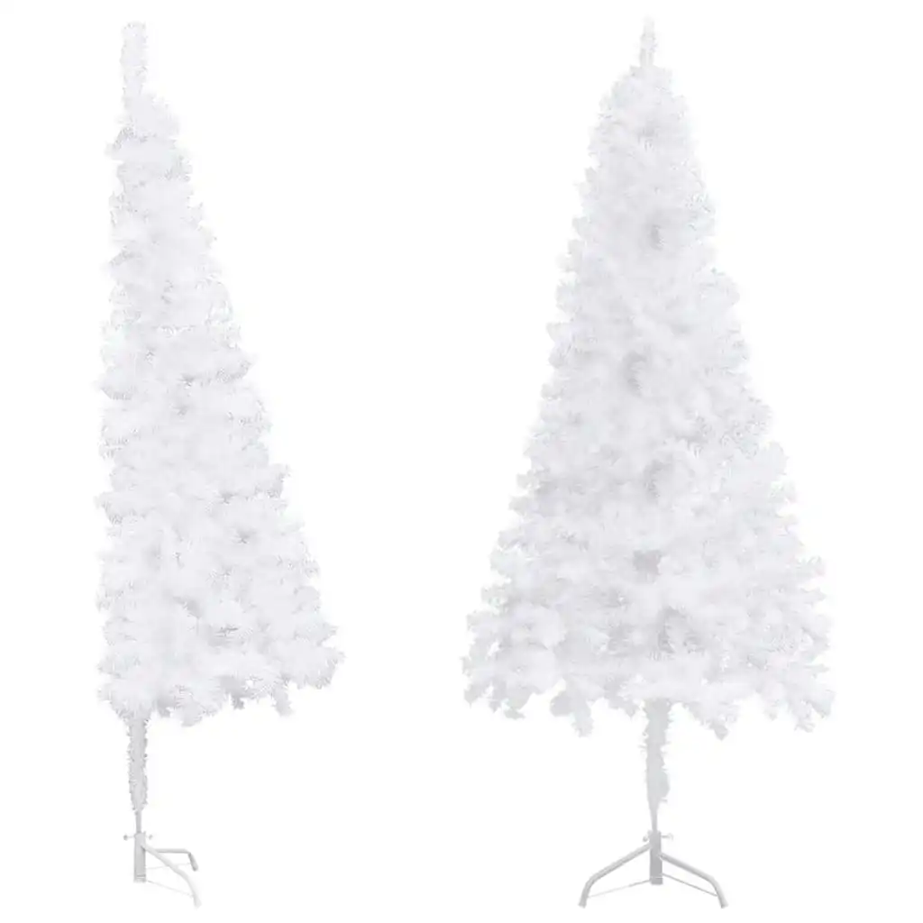 Corner Artificial Christmas Tree White 150 cm PVC 329168