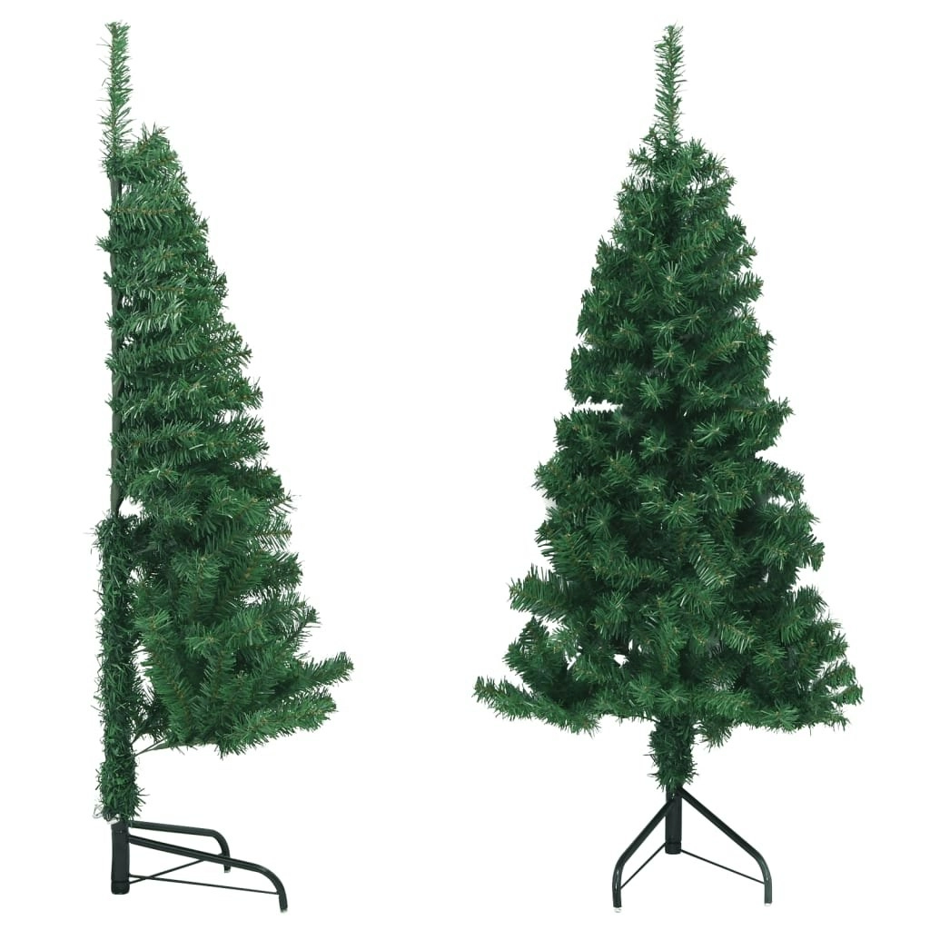 Corner Artificial Christmas Tree Green 150 cm PVC 329163