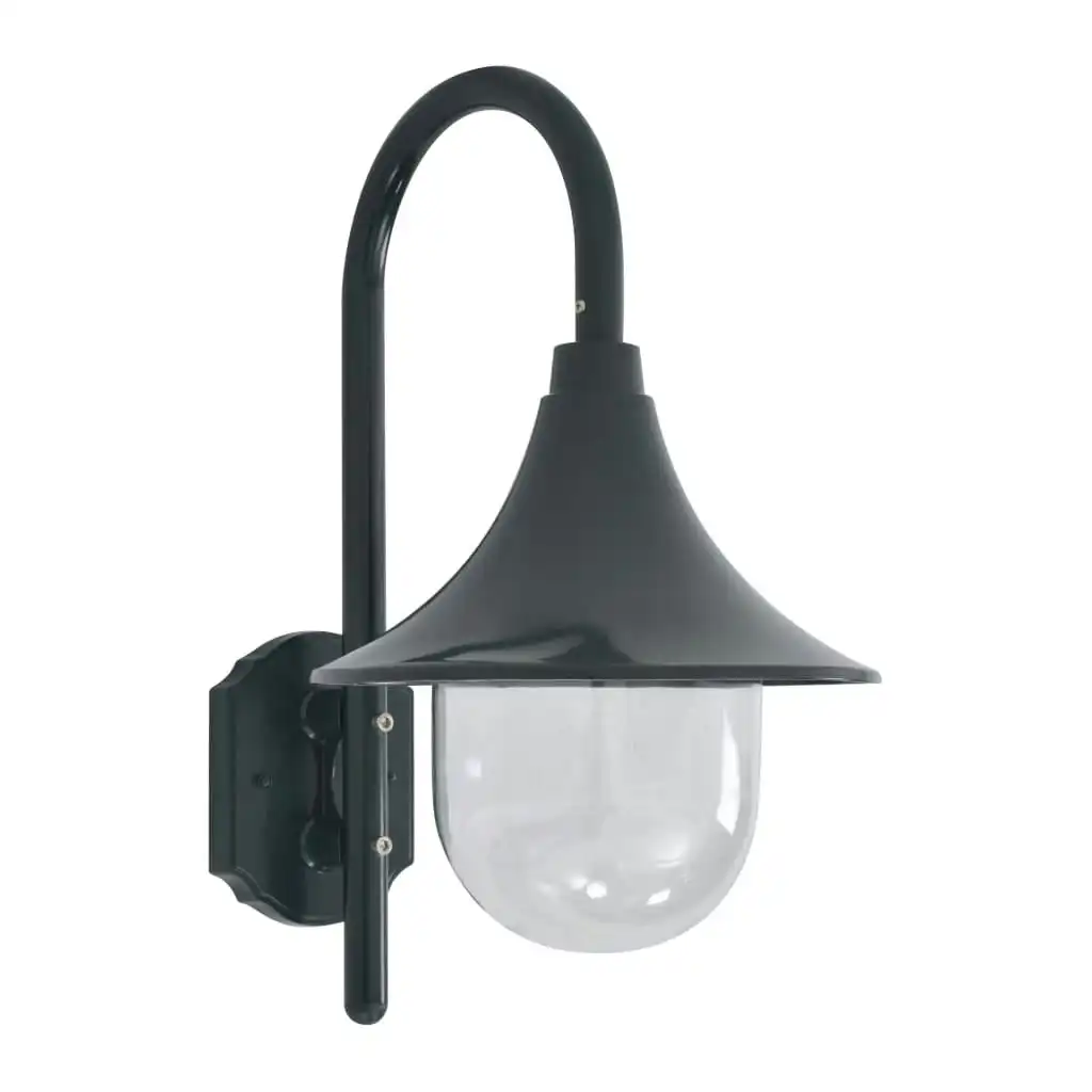 Garden Wall Lamp E27 42 cm Aluminium Dark Green 44219