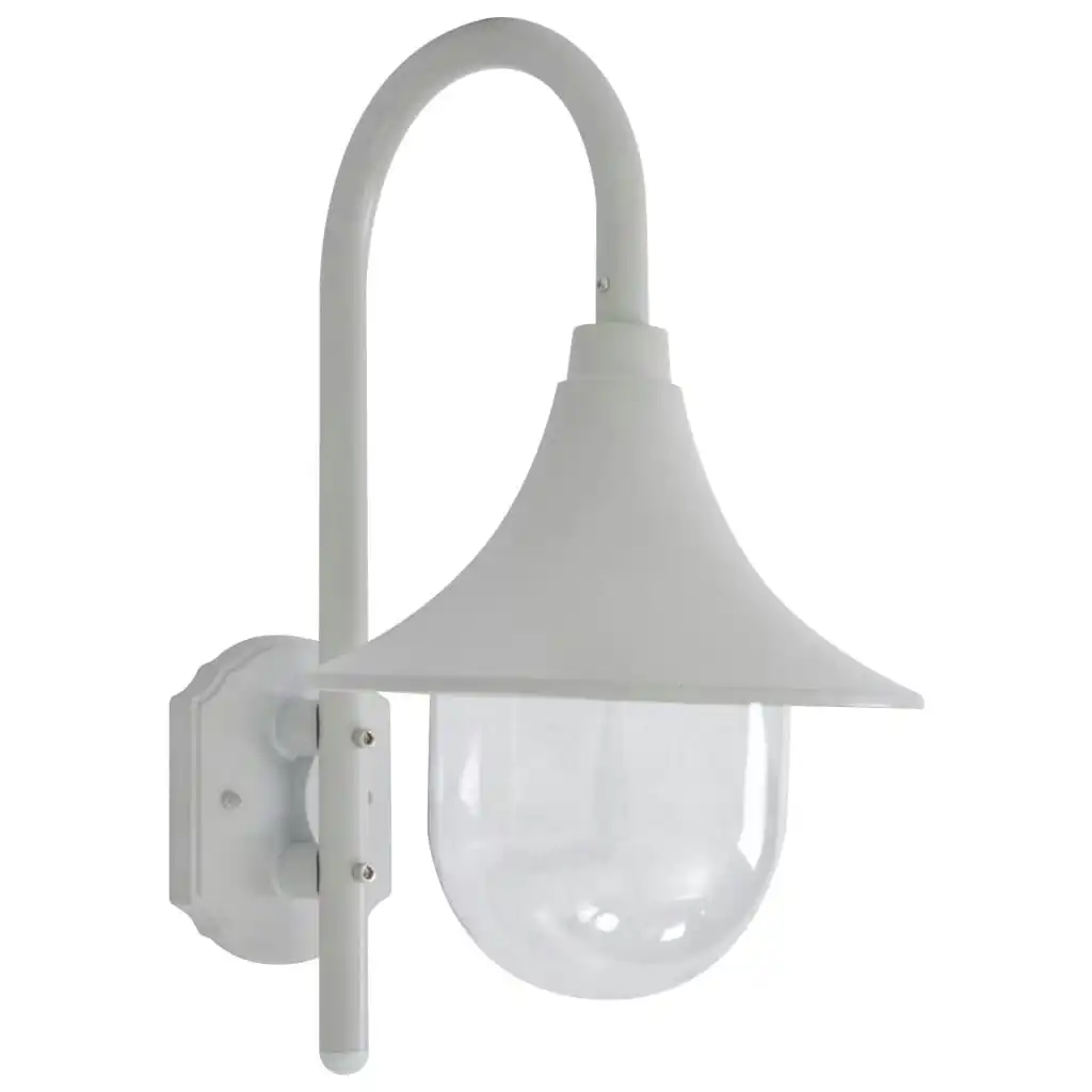 Garden Wall Lamp E27 42 cm Aluminium White 44212