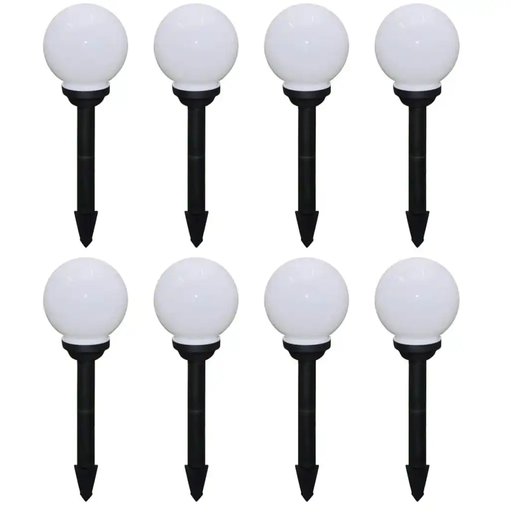 Outdoor Pathway Lamps 8 pcs LED 15 cm with Ground Spike 277114