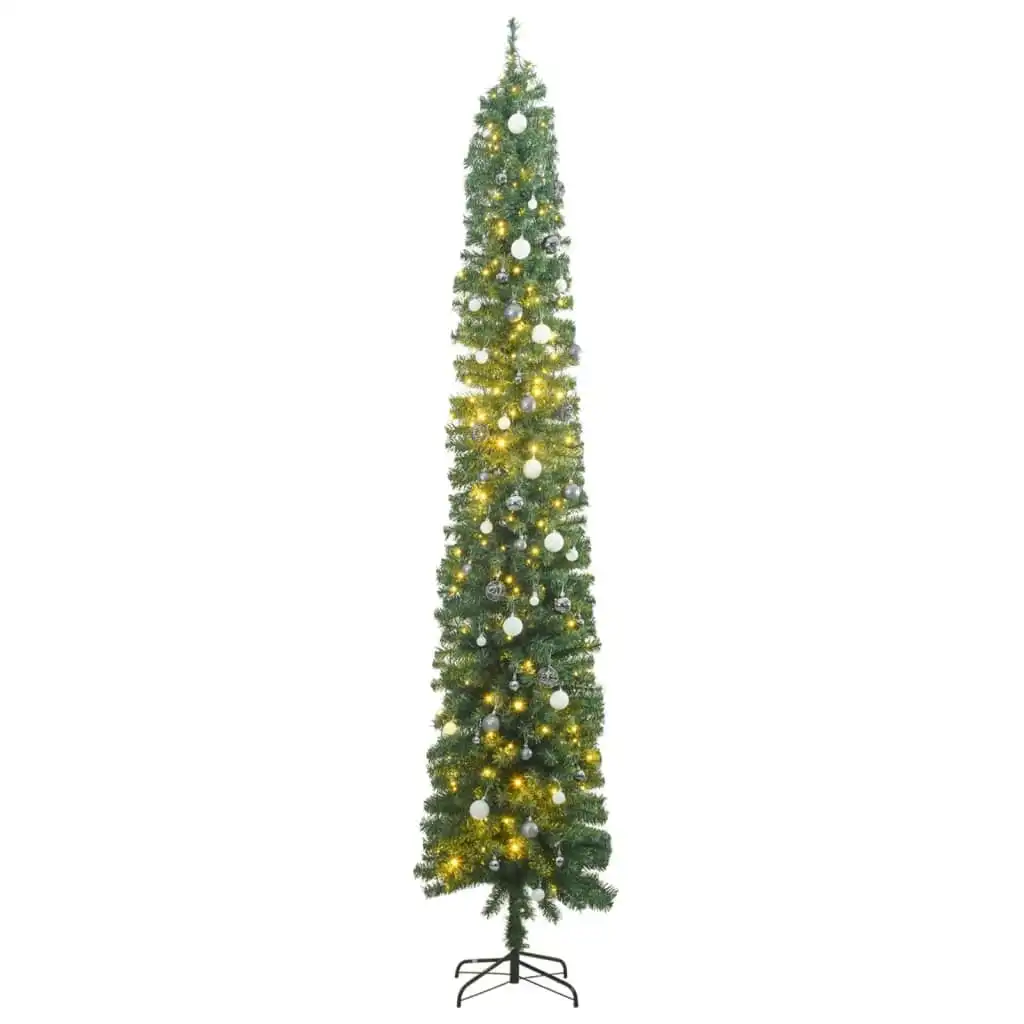 Slim Christmas Tree 300 LEDs & Ball Set 270 cm 3210242