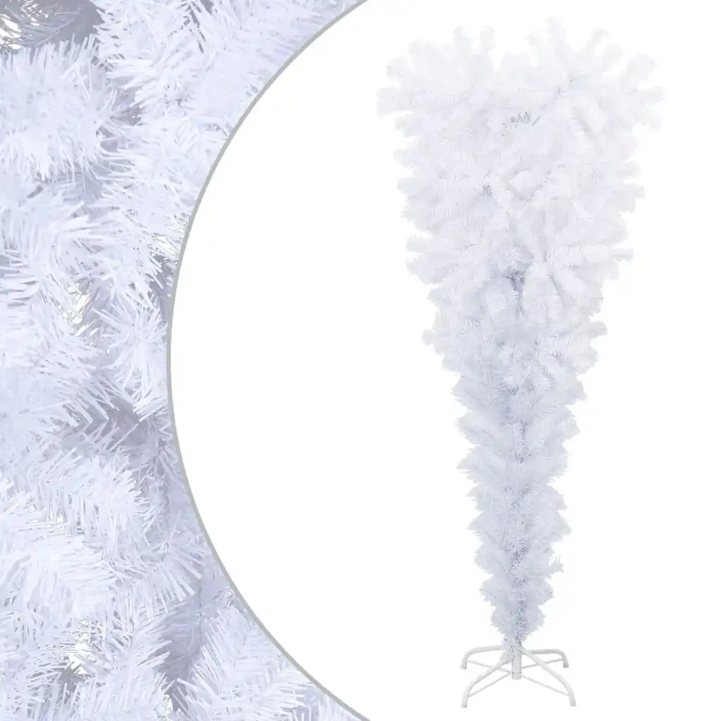 Upside-down Artificial Christmas Tree with Stand White 150 cm 344666