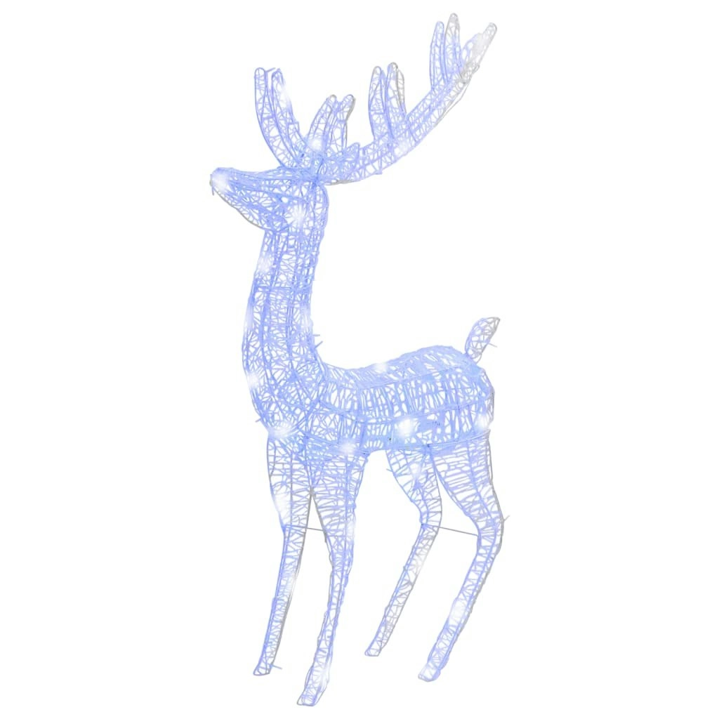 XXL Acrylic Christmas Reindeer 250 LED 180 cm Blue 329787