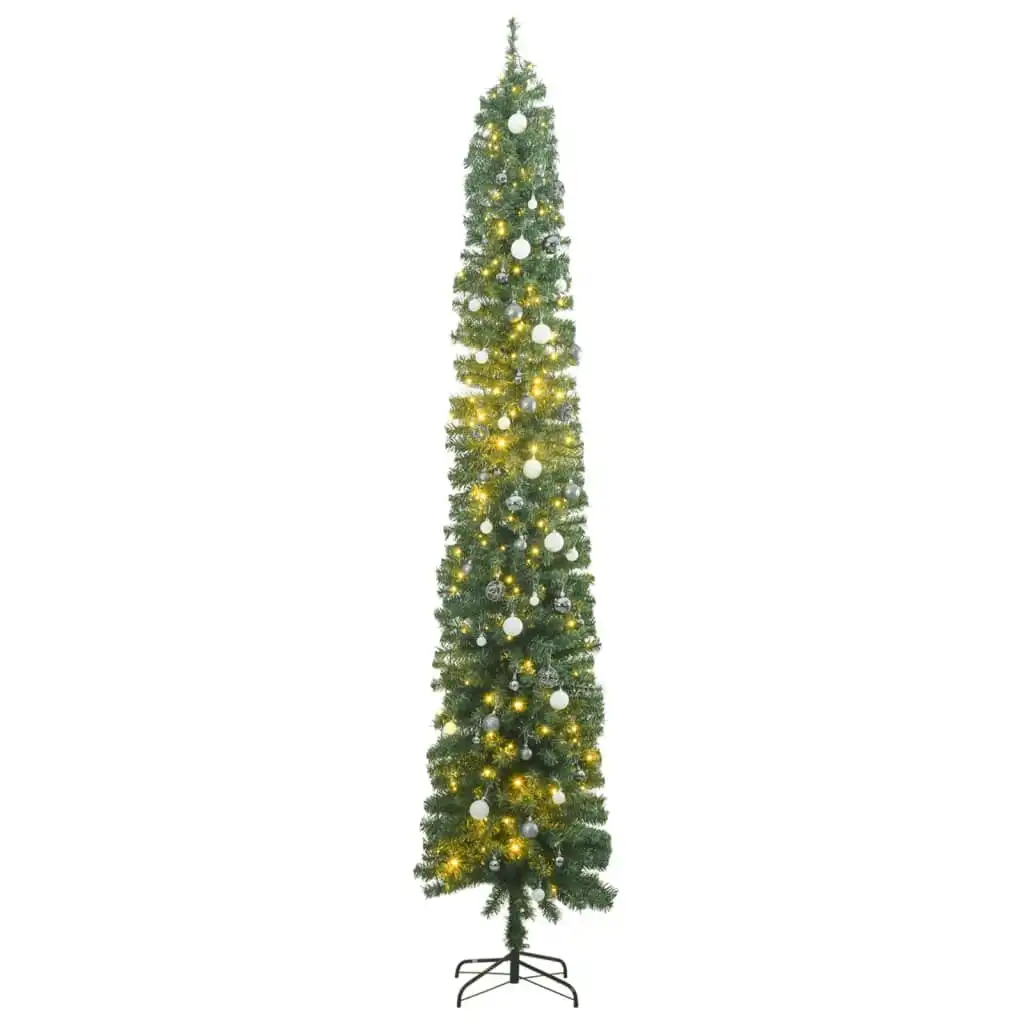 Slim Christmas Tree 300 LEDs & Ball Set 300 cm 3210243