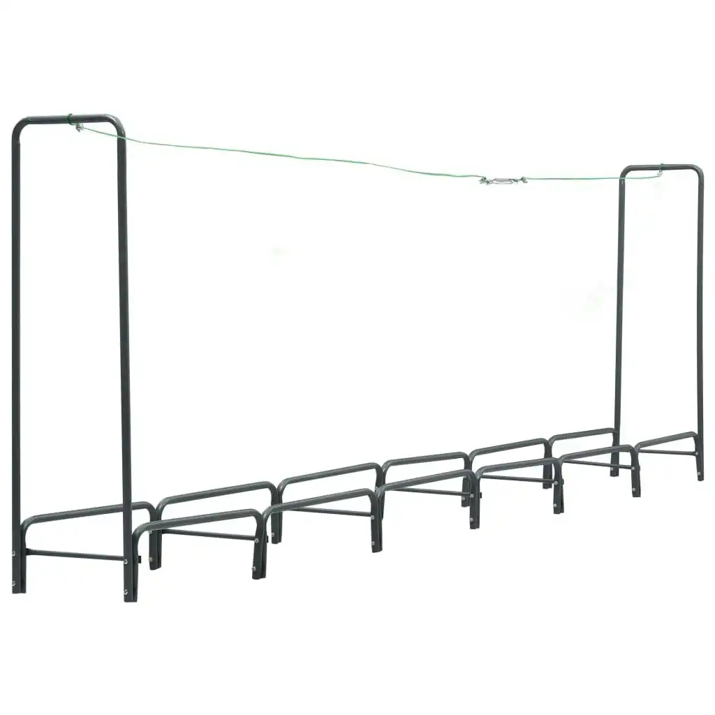 Firewood Rack Anthracite 360x35x120 cm Steel 286292