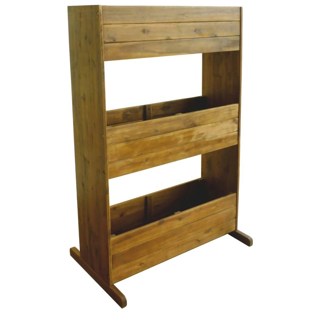 3-Tier Garden Raised Bed Solid Acacia Wood 43792