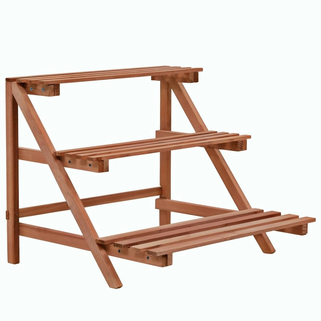 3-Tier Plant Stand Cedar Wood 48x45x40 cm 246436