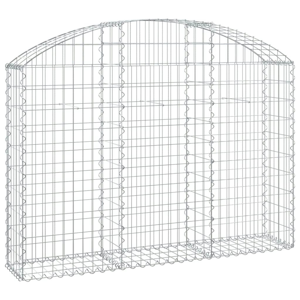 Arched Gabion Basket 150x30x100/120 cm Galvanised Iron 153445