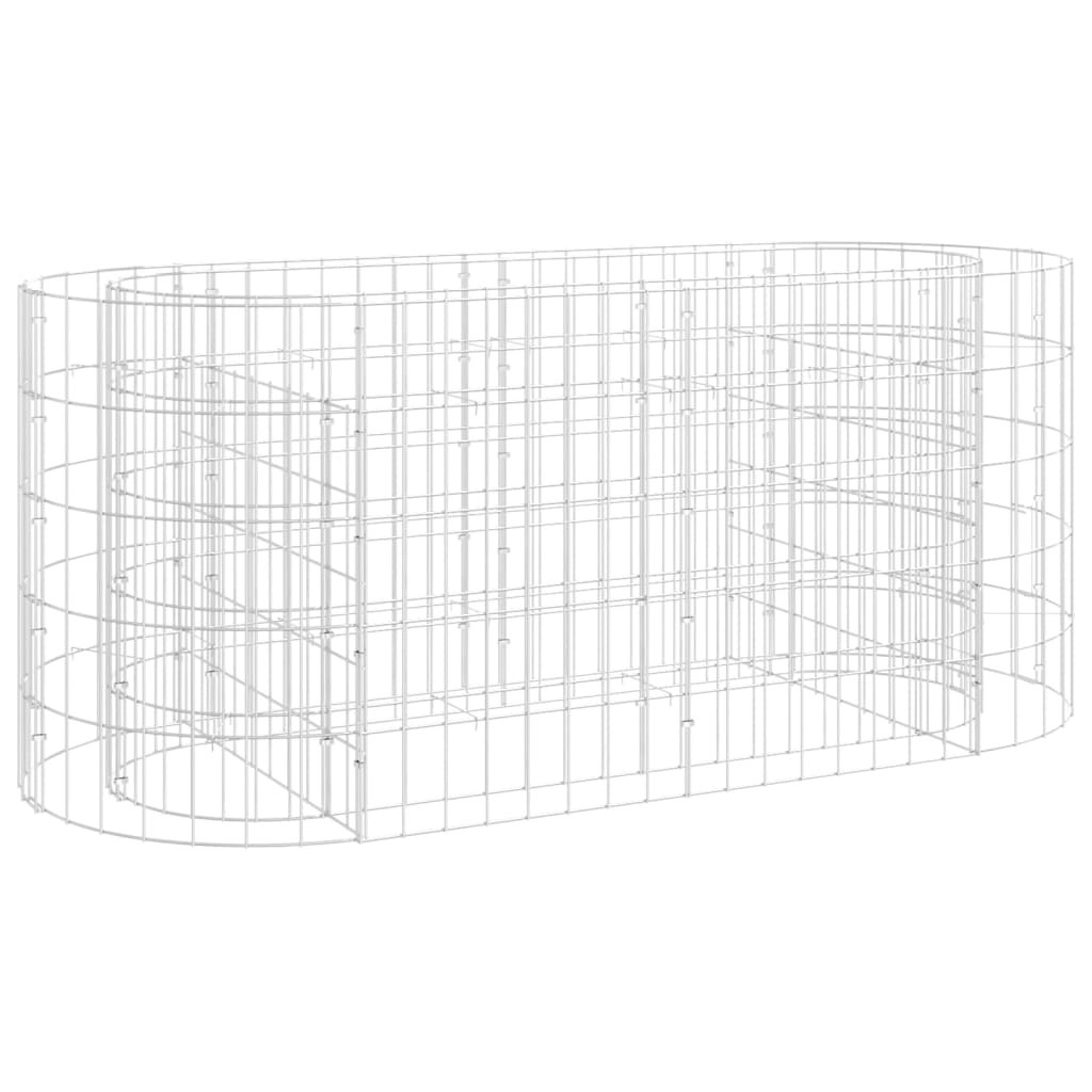 Gabion Raised Bed Galvanised Iron 120x50x50 cm 152024