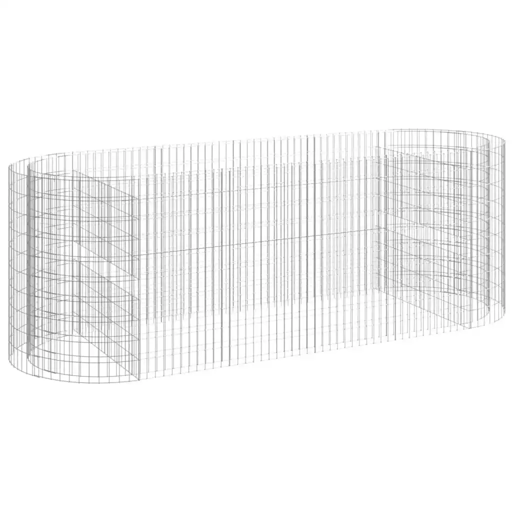 Gabion Raised Bed Galvanised Iron 300x100x100 cm 152046