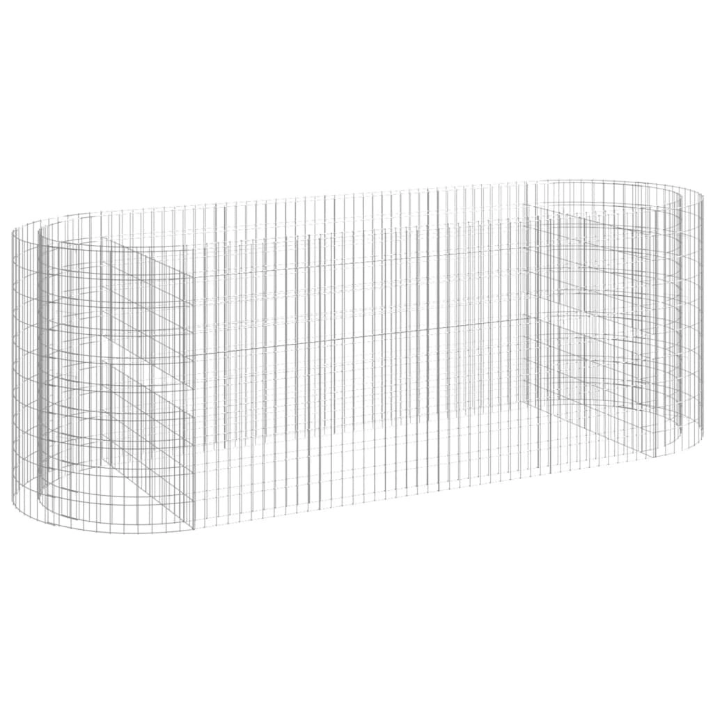 Gabion Raised Bed Galvanised Iron 300x100x100 cm 152046