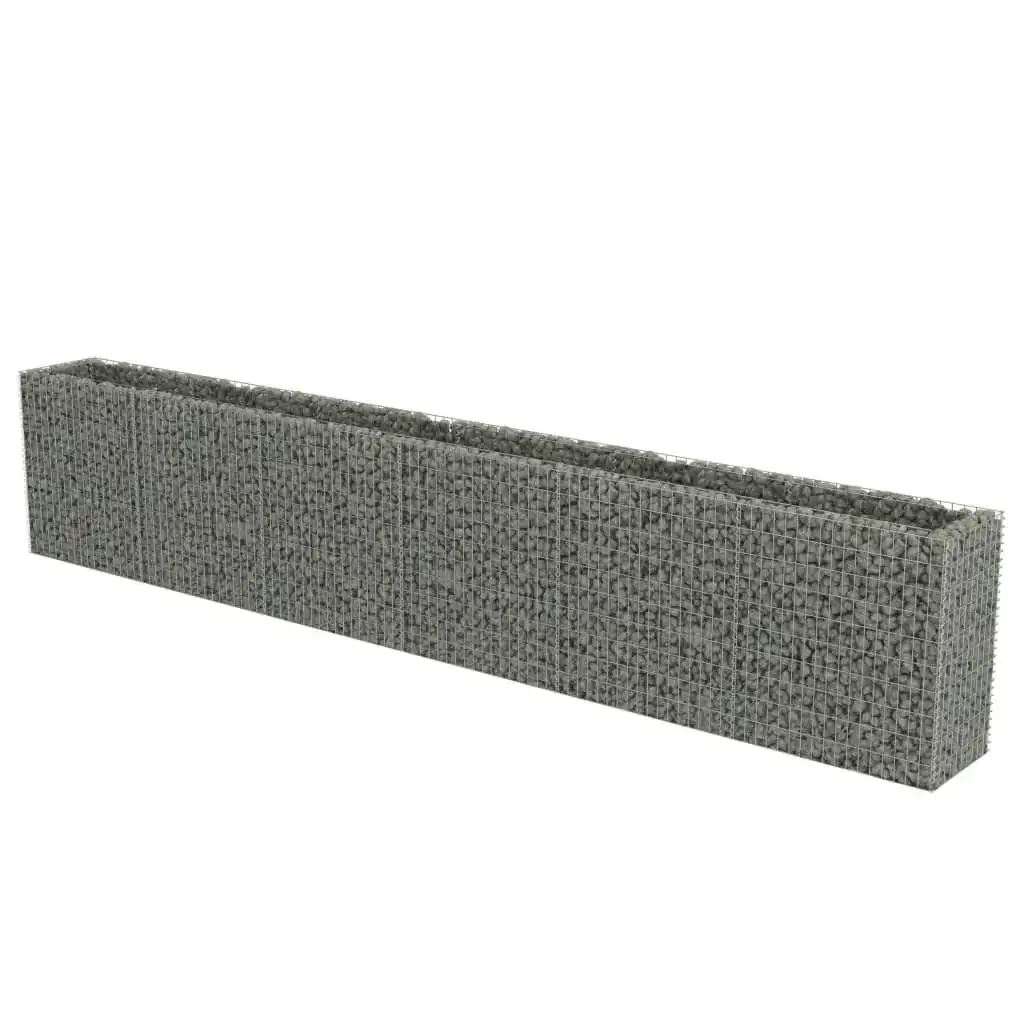 Gabion Raised Bed Galvanised Steel 540x50x100 cm 143566