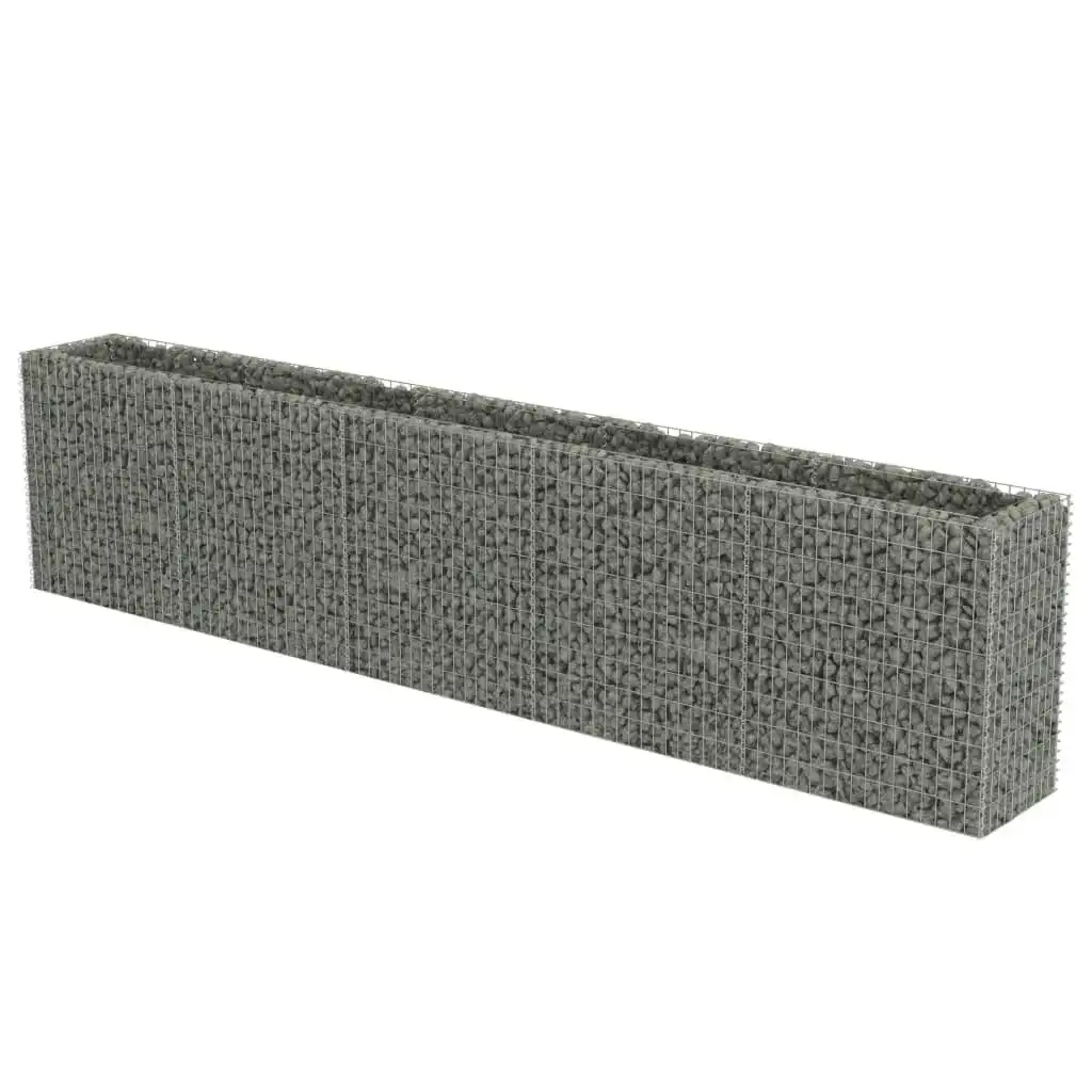 Gabion Raised Bed Galvanised Steel 450x50x100 cm 143564