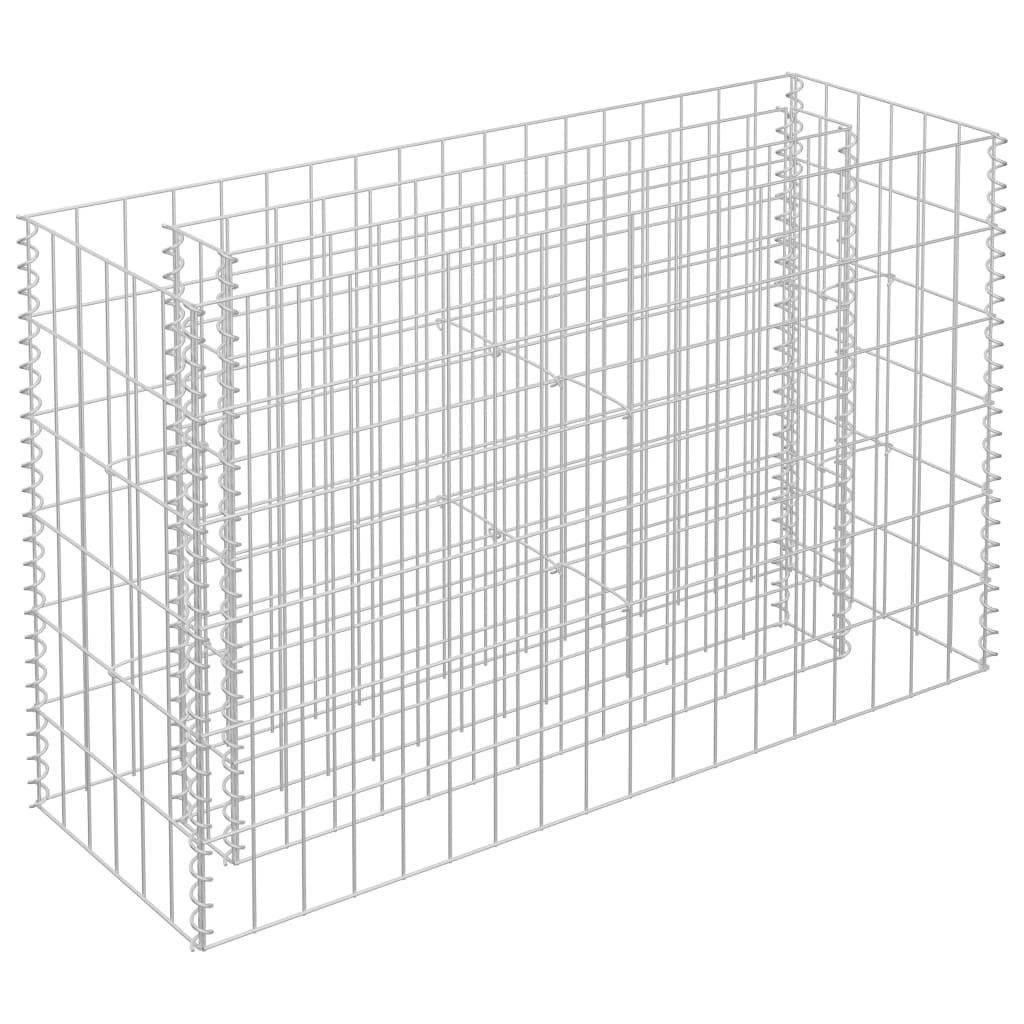 Gabion Raised Bed Galvanised Steel 90x30x60 cm 145630