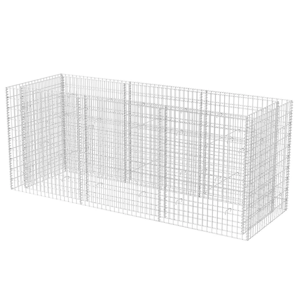 Gabion Raised Bed Steel 270x90x100 cm 142554