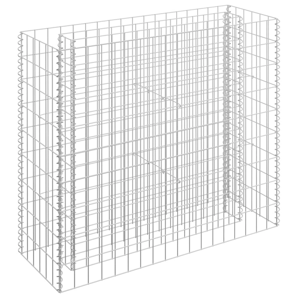 Gabion Raised Bed Galvanised Steel 90x30x90 cm 145631