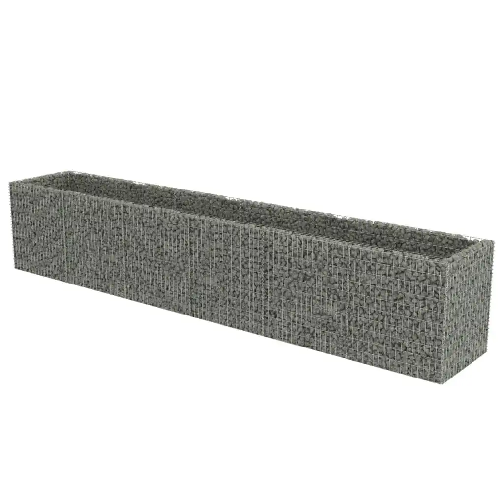 Gabion Raised Bed Galvanised Steel 540x90x100 cm 143554