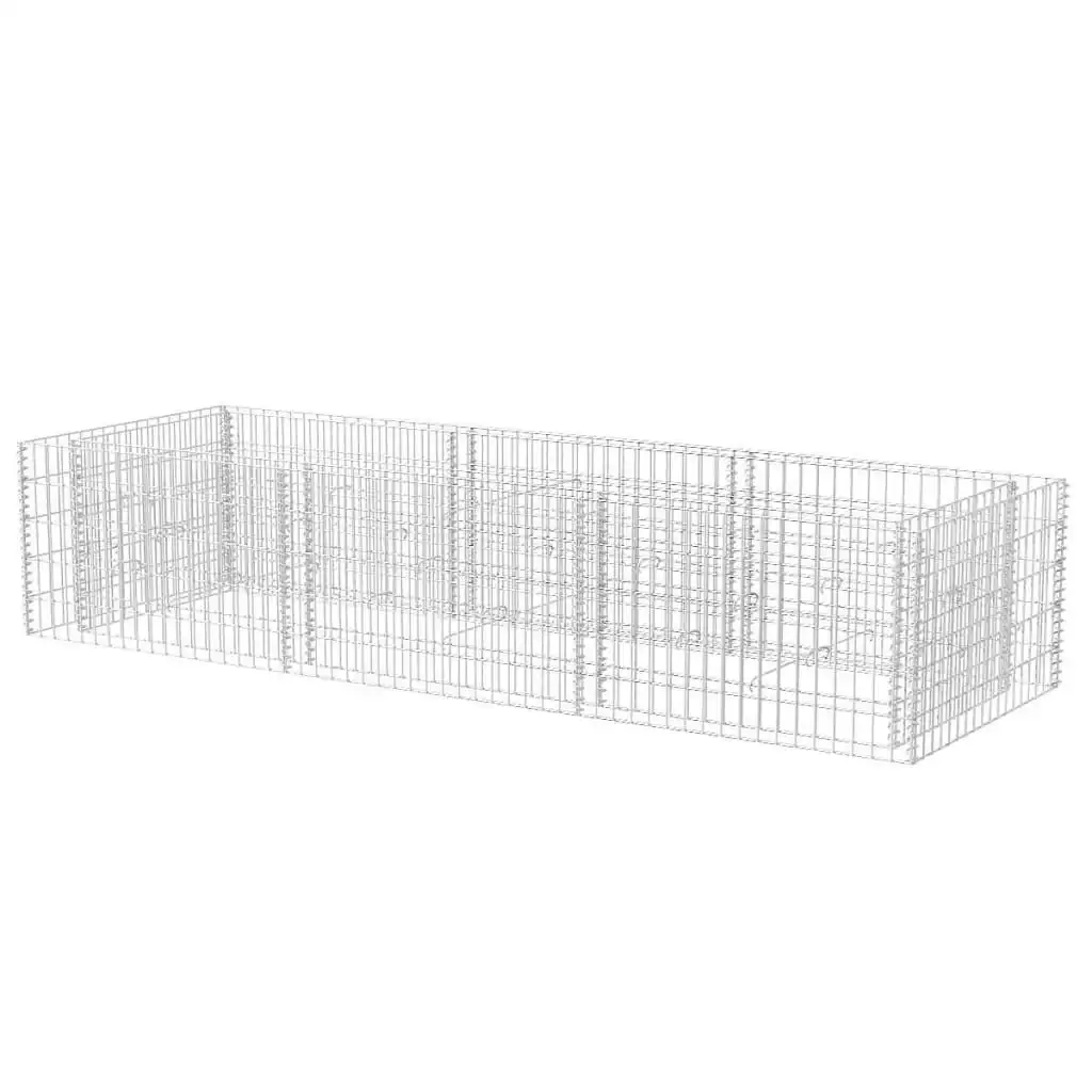 Gabion Raised Bed Steel 270x90x50 cm 142556