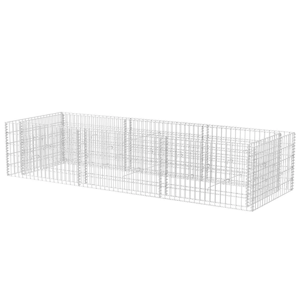 Gabion Raised Bed Steel 270x90x50 cm 142556