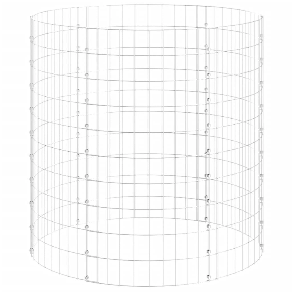 Garden Composter Ã˜100x100 cm Galvanised Steel 3115944