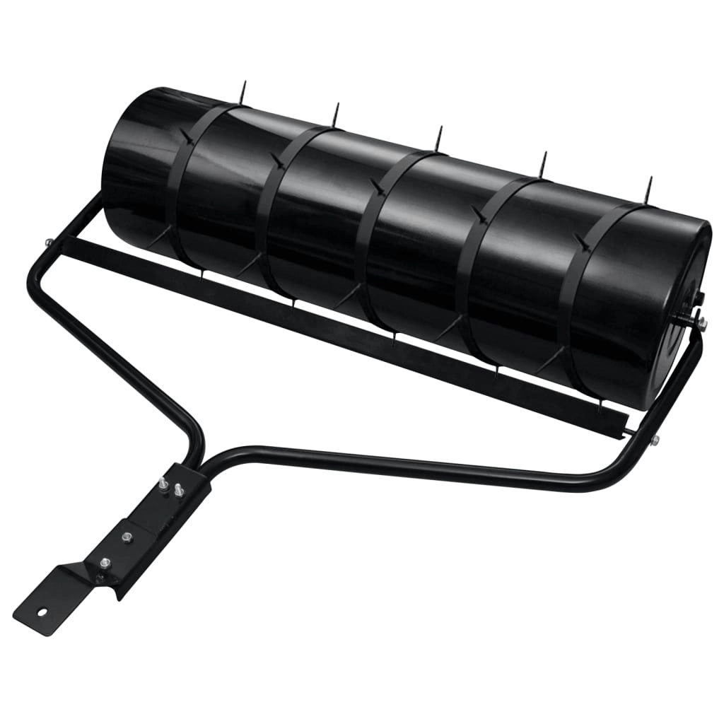 Garden Lawn Roller with Aerator Clamps Black 63 L Iron 3308005