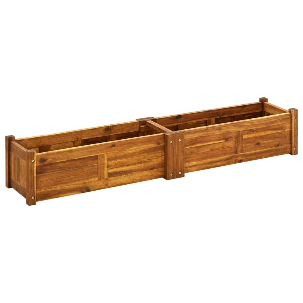 Garden Raised Bed Acacia Wood 150x30x25 cm 42567