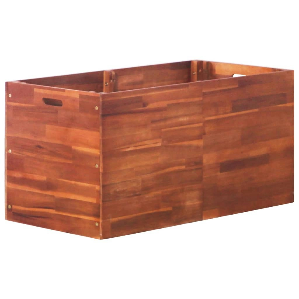 Garden Raised Bed Acacia Wood 100x50x50 cm 44032