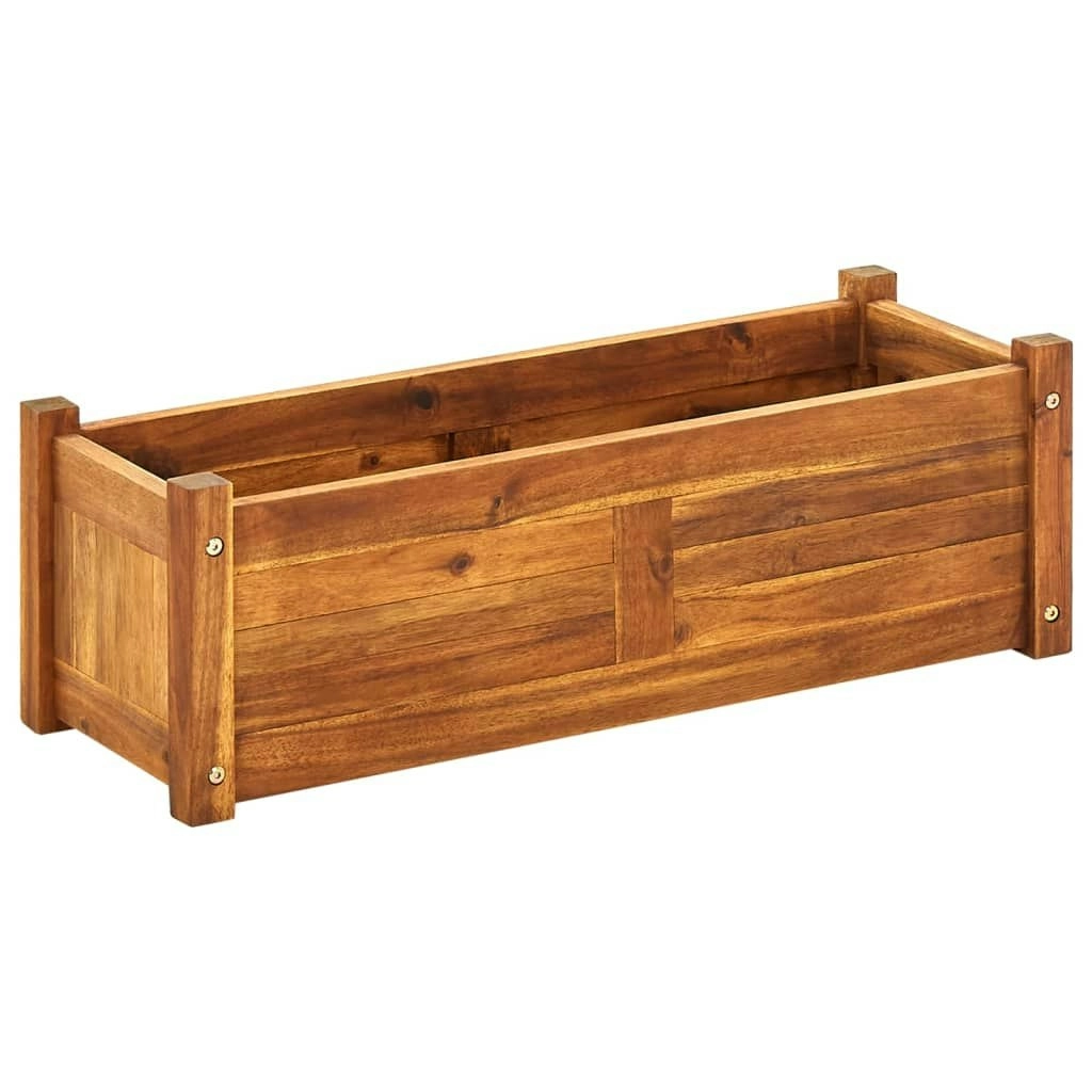 Garden Raised Bed Acacia Wood 76x27.6x25 cm 41771