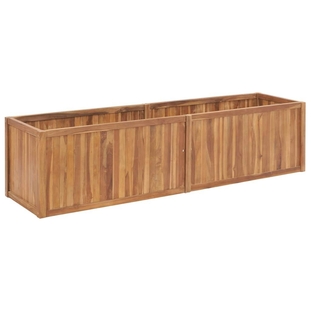 Garden Raised Bed 200x50x50 cm Solid Teak Wood 48975