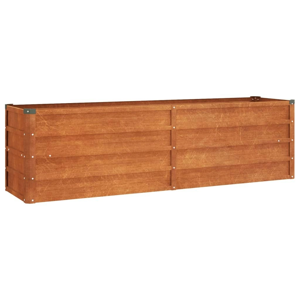 Garden Raised Bed Rusty 160x40x45 cm Corten Steel 151952