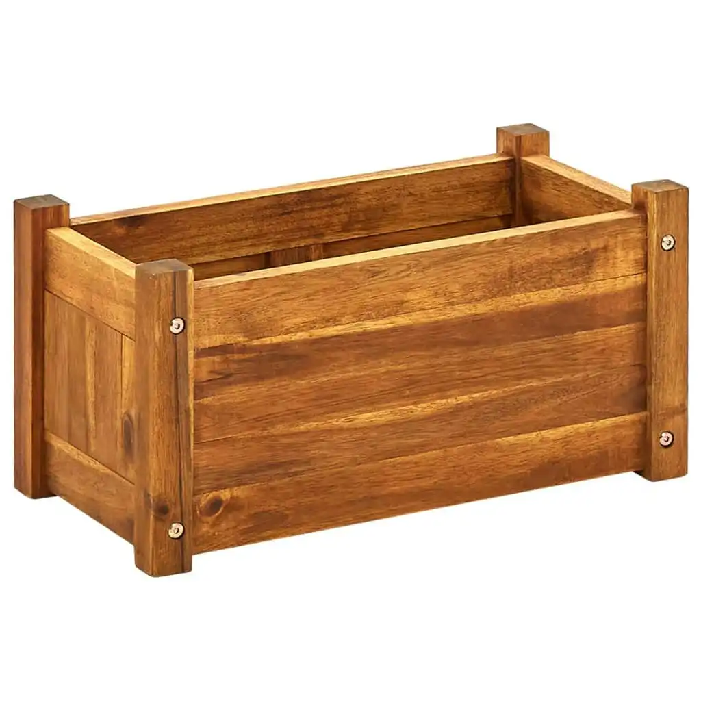 Garden Raised Bed Acacia Wood 50x25x25 cm 42565