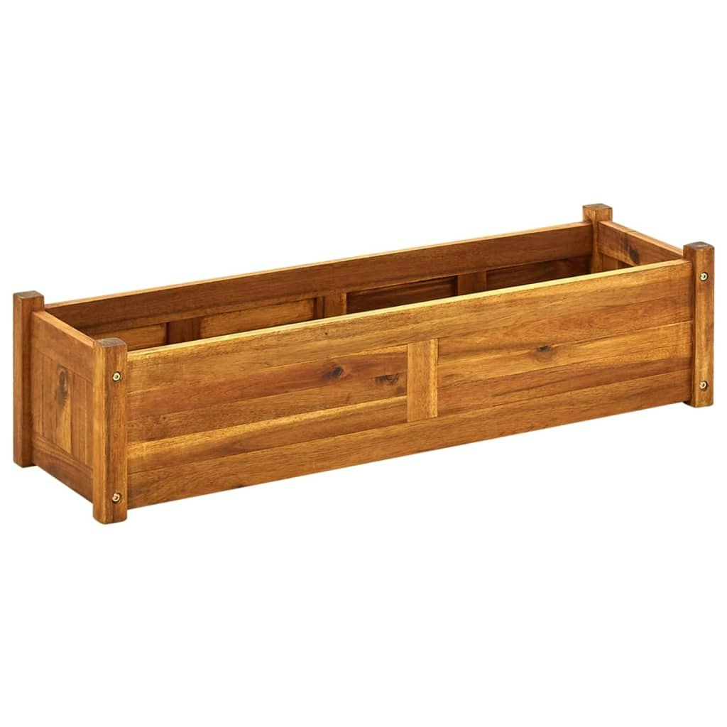 Garden Raised BedAcacia Wood 100x30x25 cm 42566