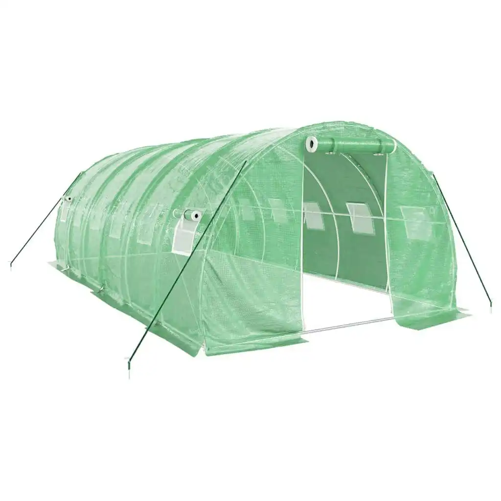 Greenhouse with Steel Frame Green 18 mÂ² 6x3x2 m 3188040