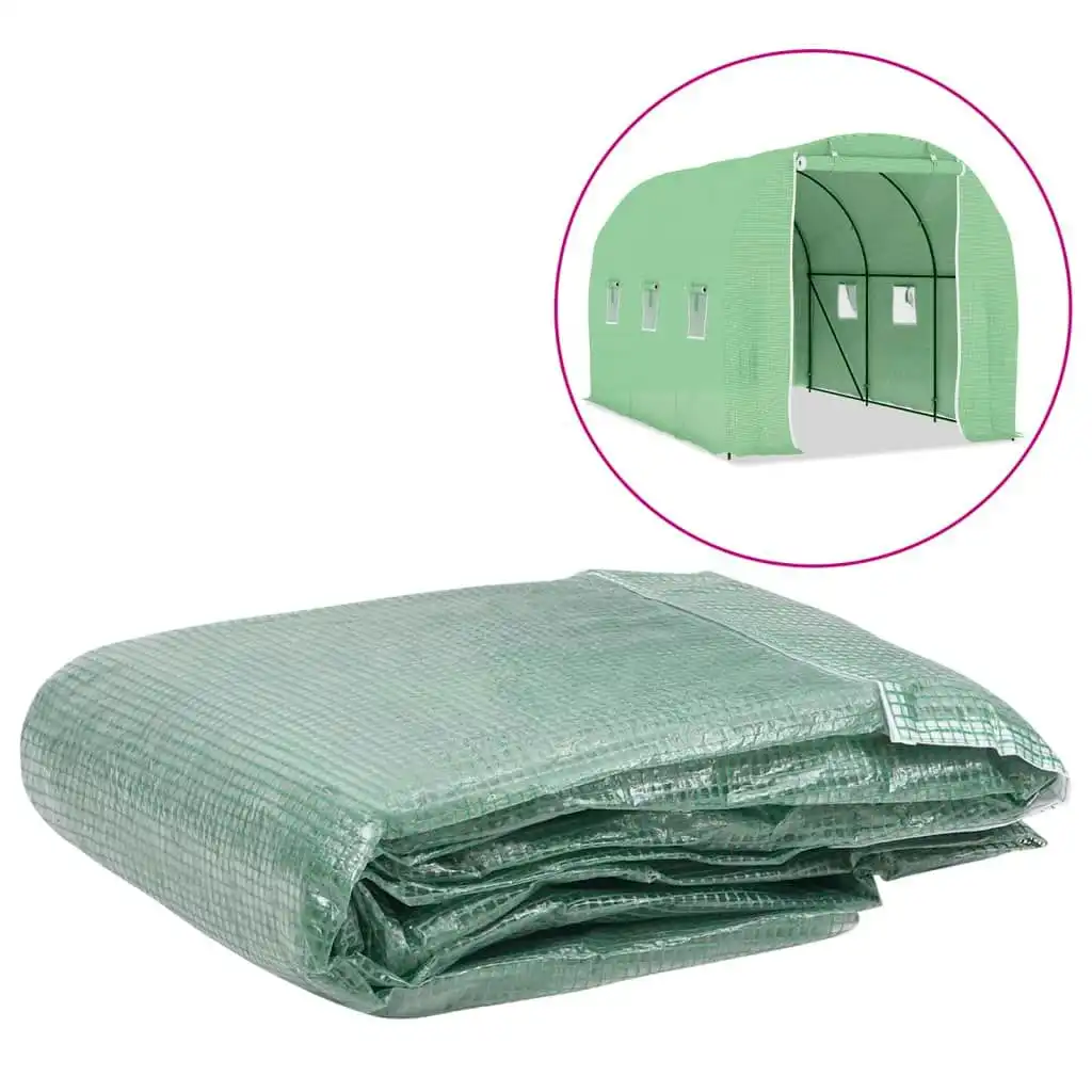 Greenhouse Replacement Cover (6.86 mÂ²) 200x343x200 cm Green 316448