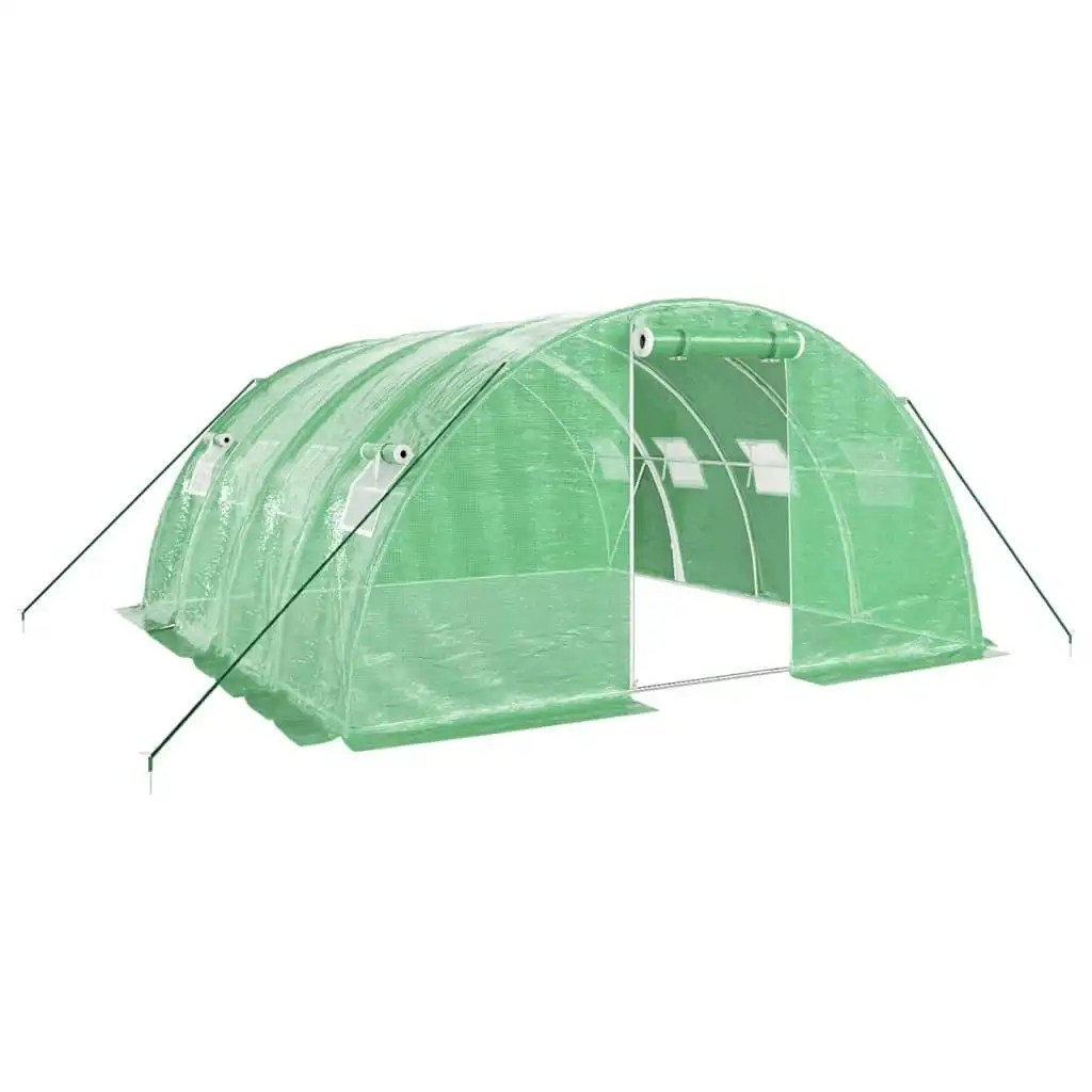 Greenhouse with Steel Frame Green 16 mÂ² 4x4x2 m 3188061