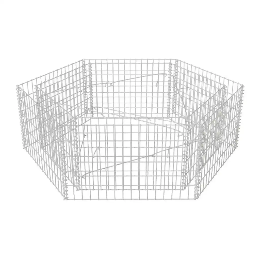 Hexagonal Gabion Raised Bed 160x140x50 cm 142534