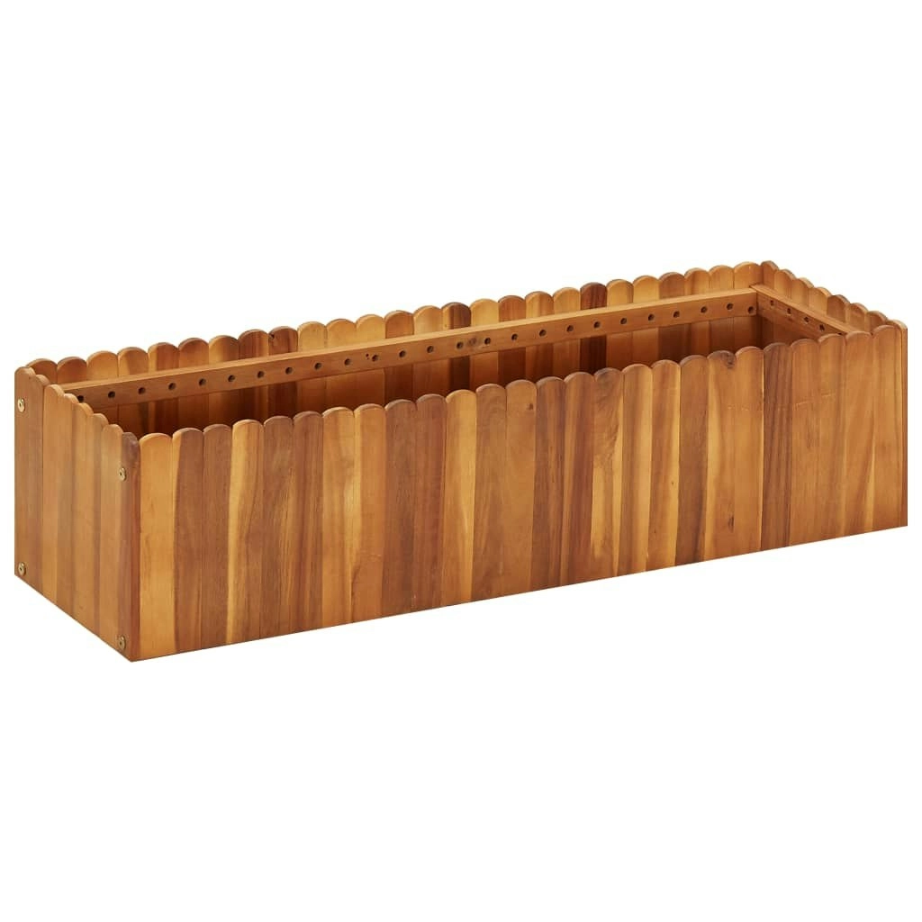 Garden Raised Bed 100x30x25 cm Solid Acacia Wood 45918