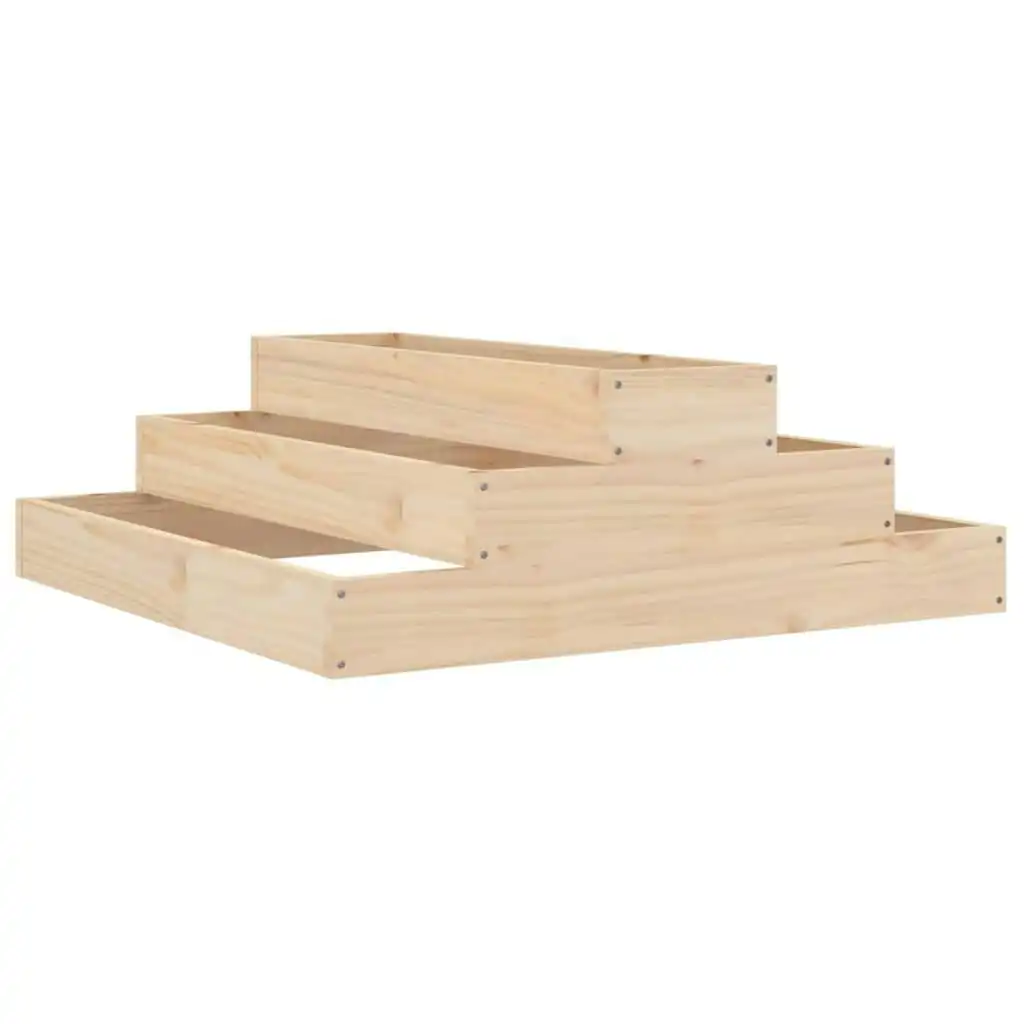 Planter 80x80x27 cm Solid Wood Pine 823892