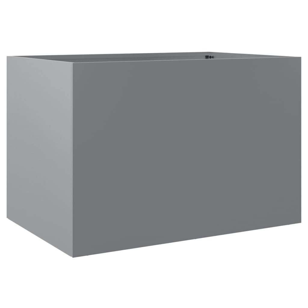 Planter Silver 62x40x39 cm Galvanised Steel 841600