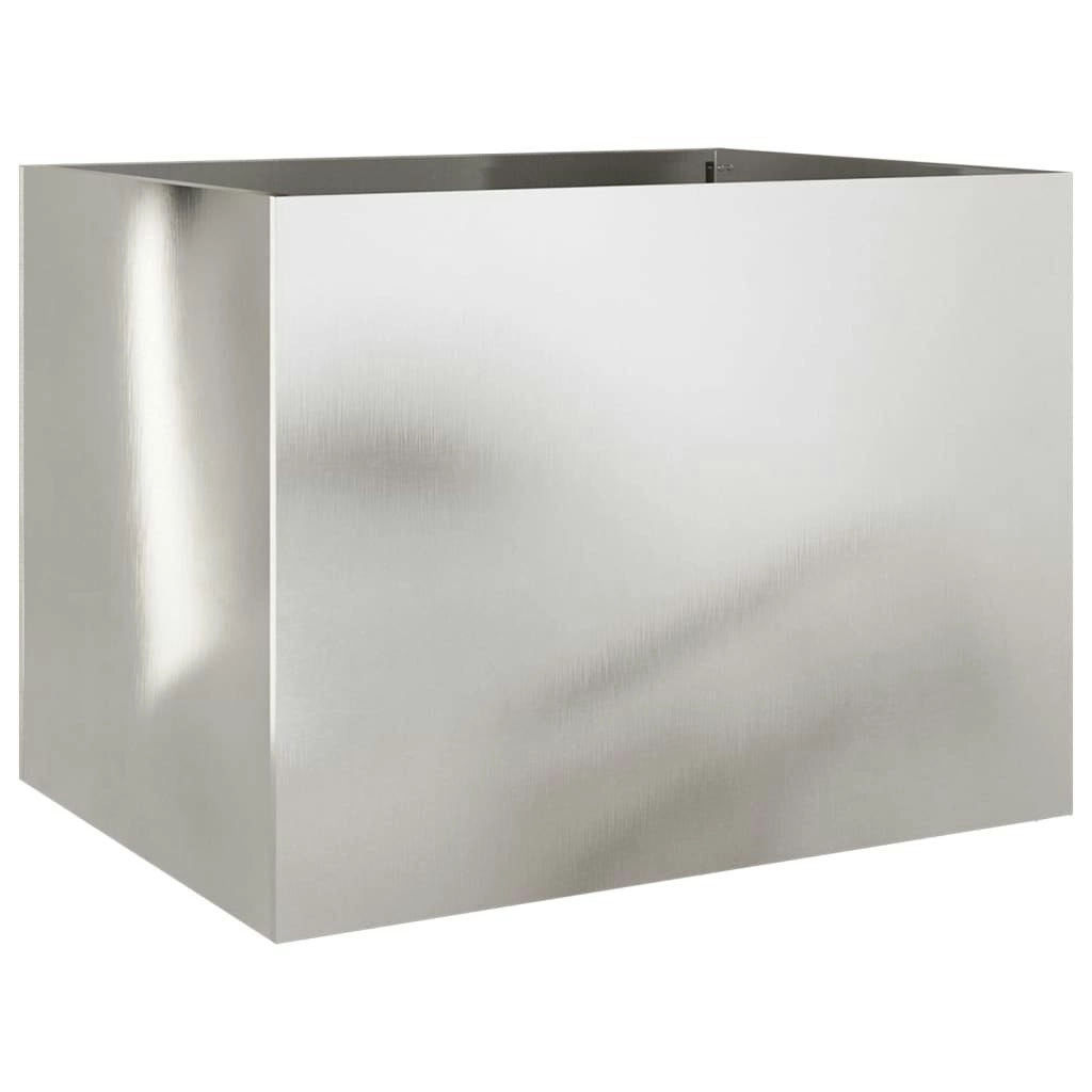 Planter Silver 62x47x46 cm Stainless Steel 841605