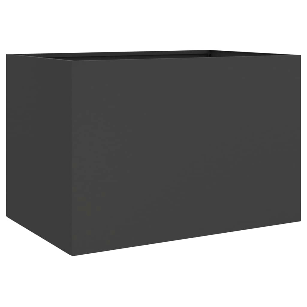 Planter Black 62x47x46 cm Cold-rolled Steel 841601