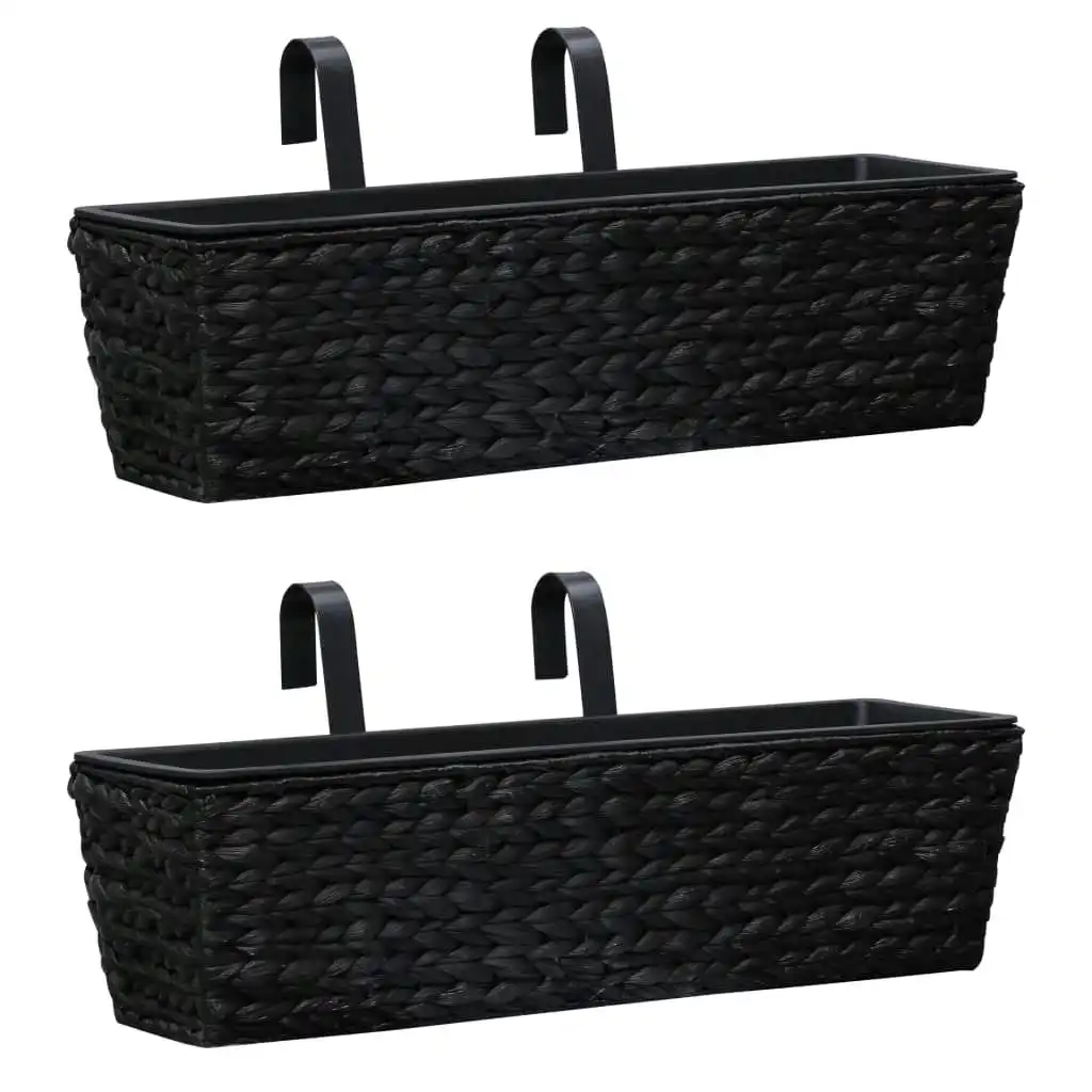 Planters 2 pcs Water Hyacinth Black 45579