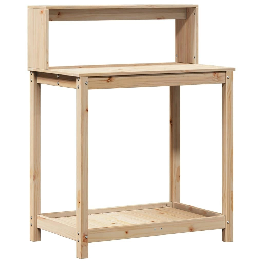 Potting Table with Shelves 82.5x50x109.5 cm Solid Wood Pine 832407