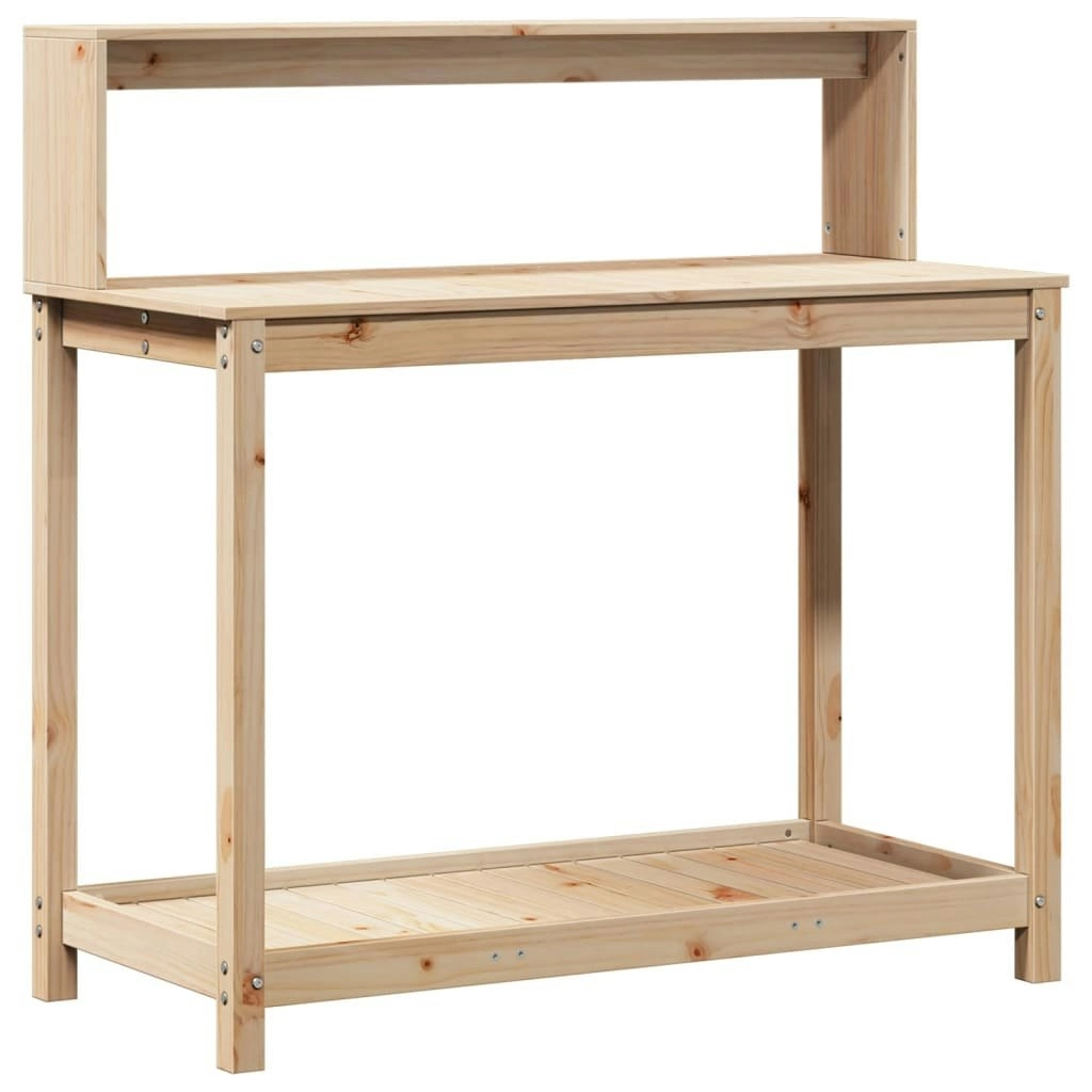 Potting Table with Shelves 108x50x109.5 cm Solid Wood Pine 832412