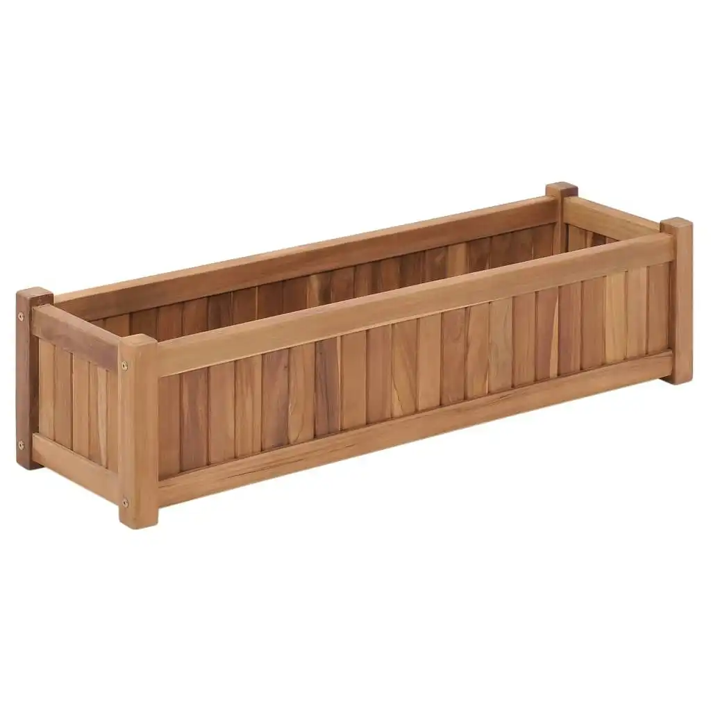 Raised Bed 100x30x25 cm Solid Teak Wood 48968