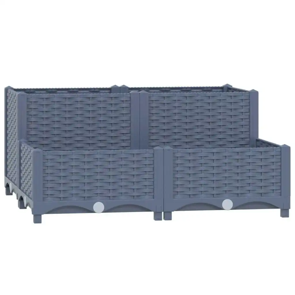 Raised Bed 80x80x38 cm Polypropylene 310409