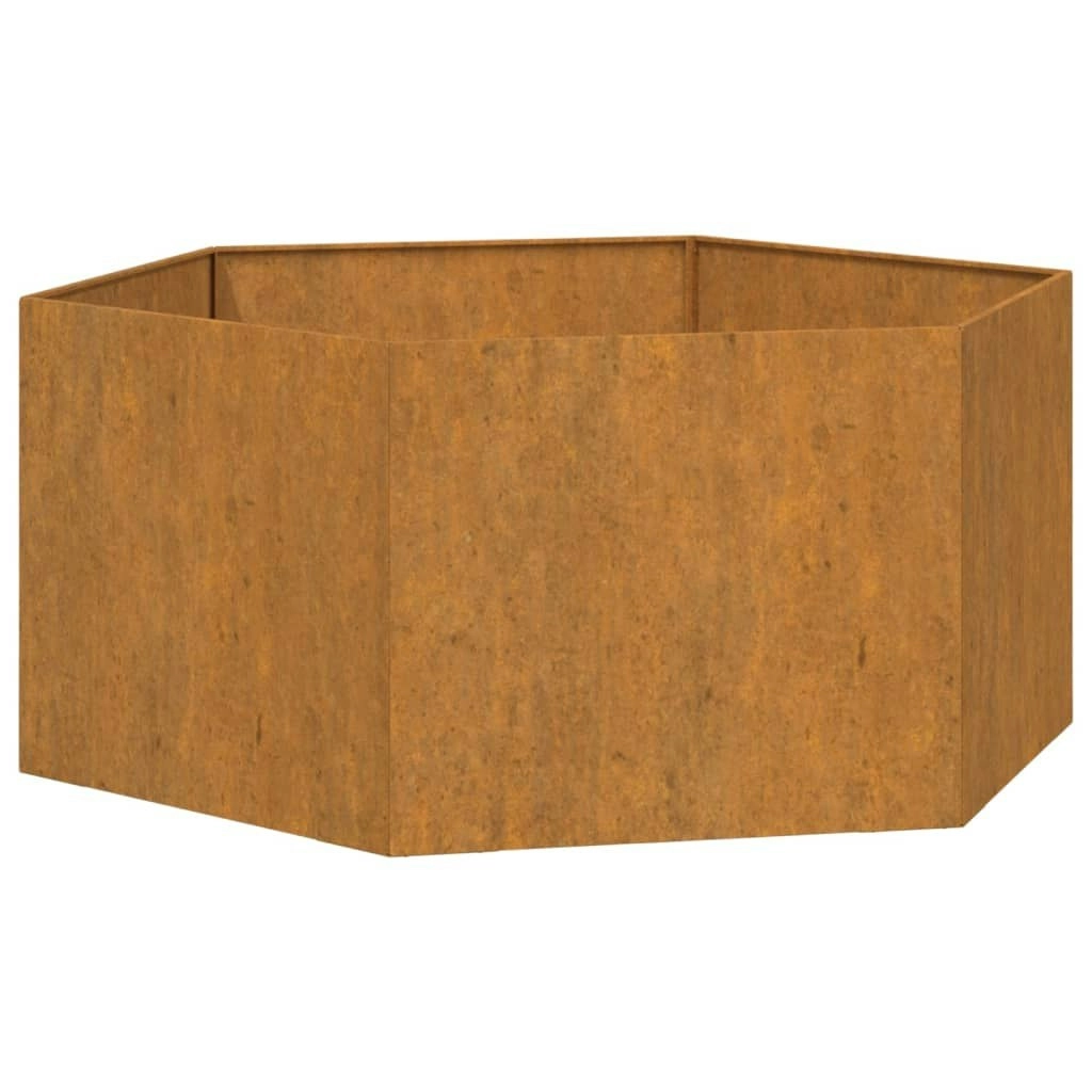 Planter Rusty 90x90x45 cm Corten Steel 823676